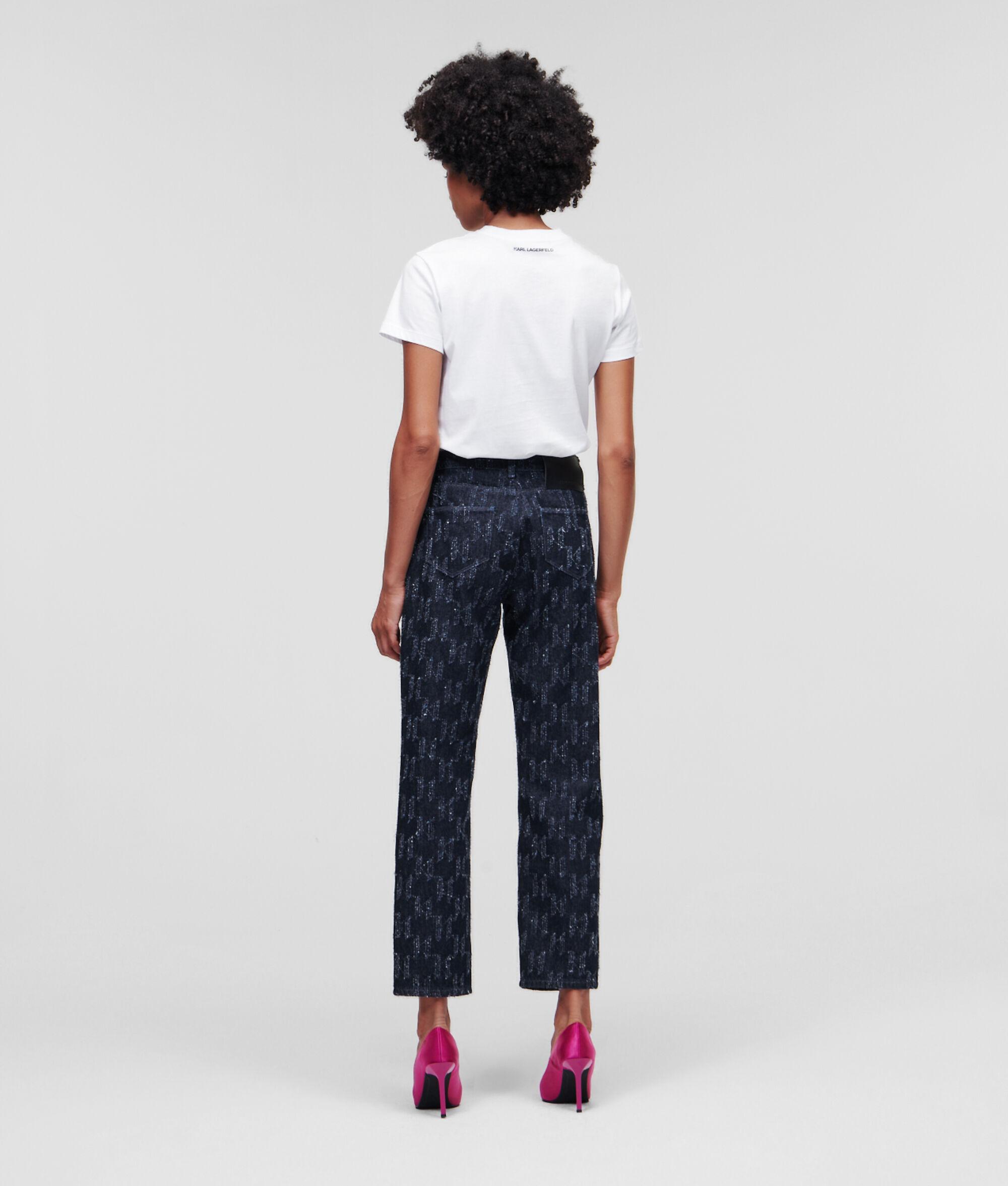 PUNCHED MONOGRAM GIRLFRIEND JEANS Product Image