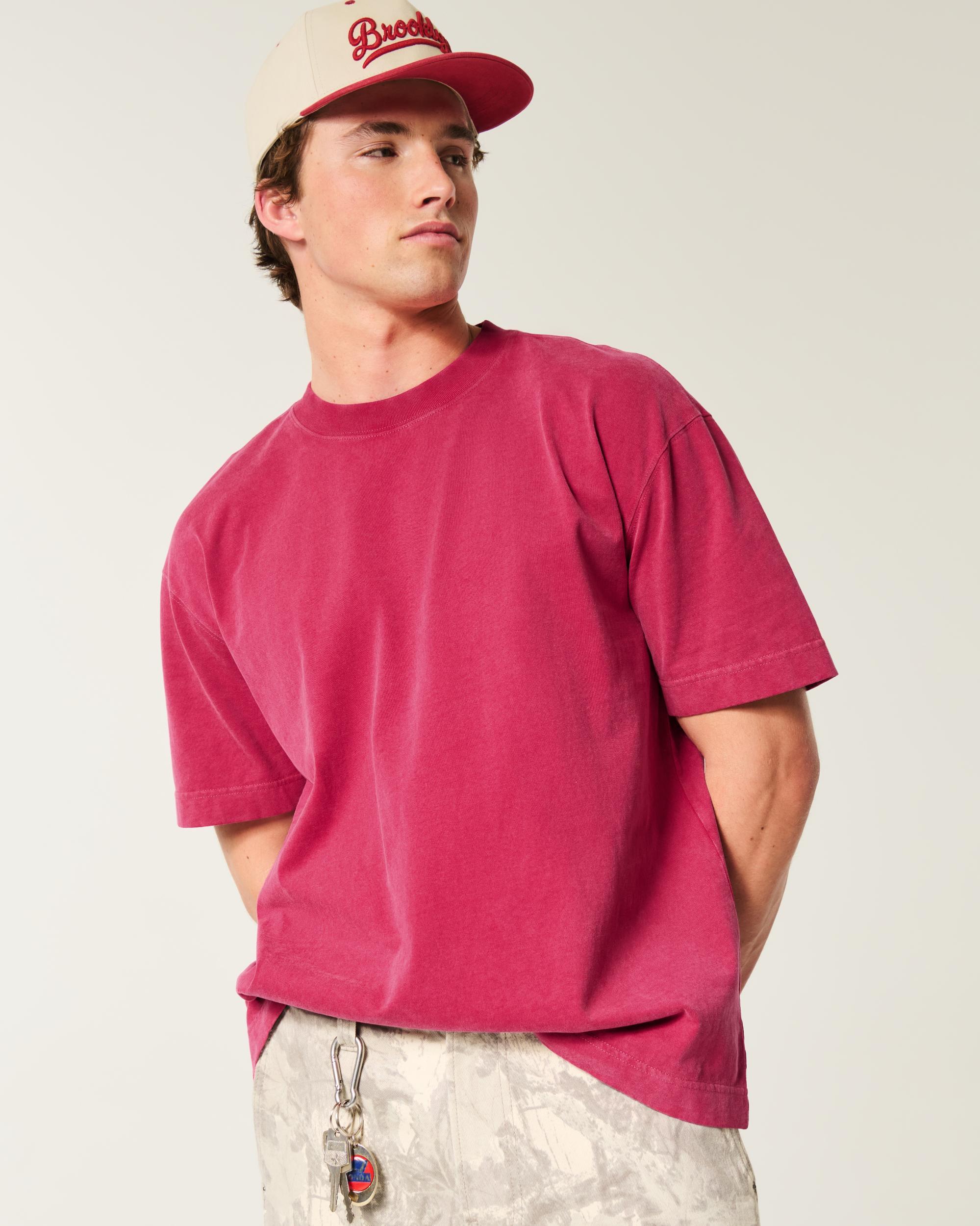 Boxy Heavyweight Washed Crew T-Shirt Product Image