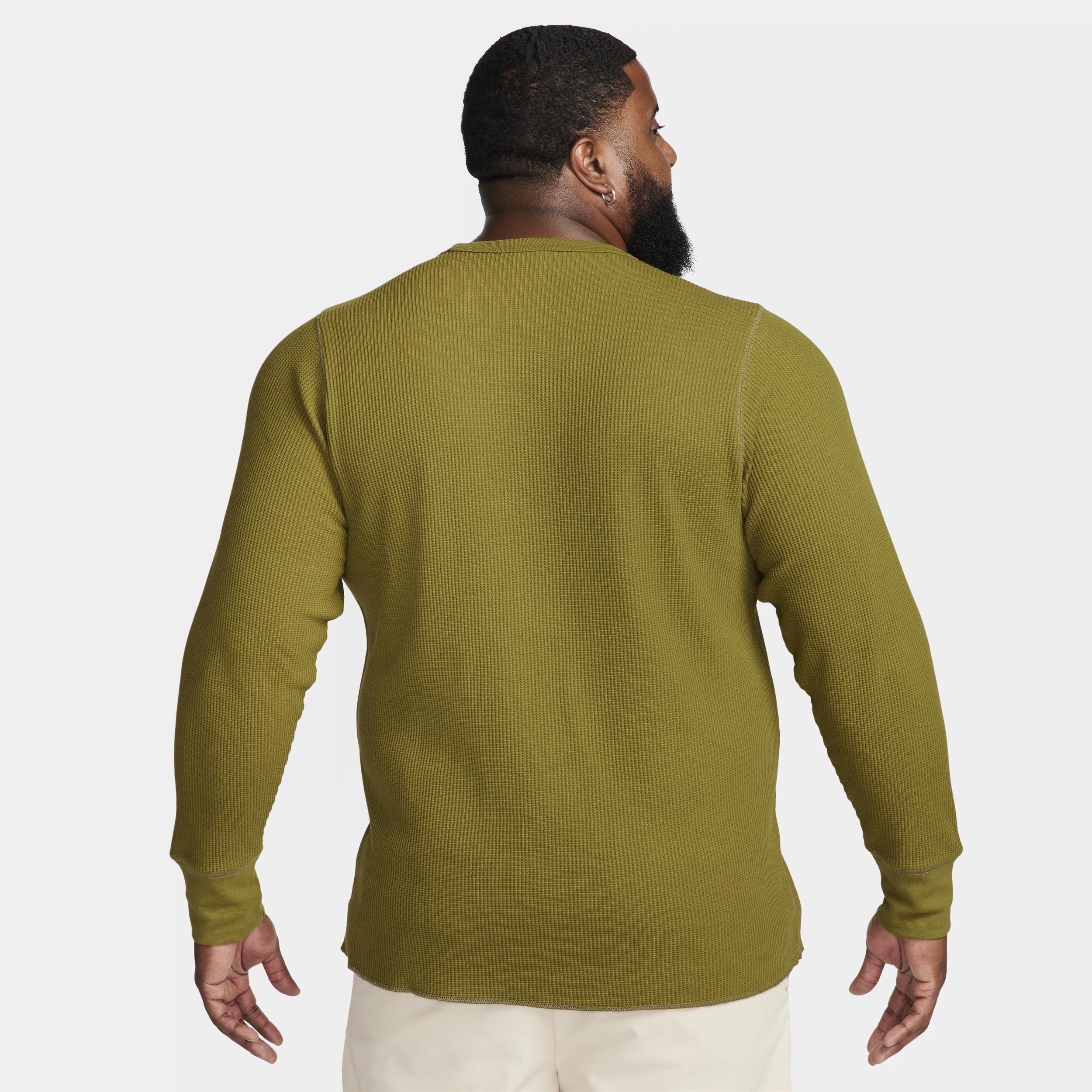 Nike Life Men's Long-Sleeve Heavyweight Waffle Top Product Image