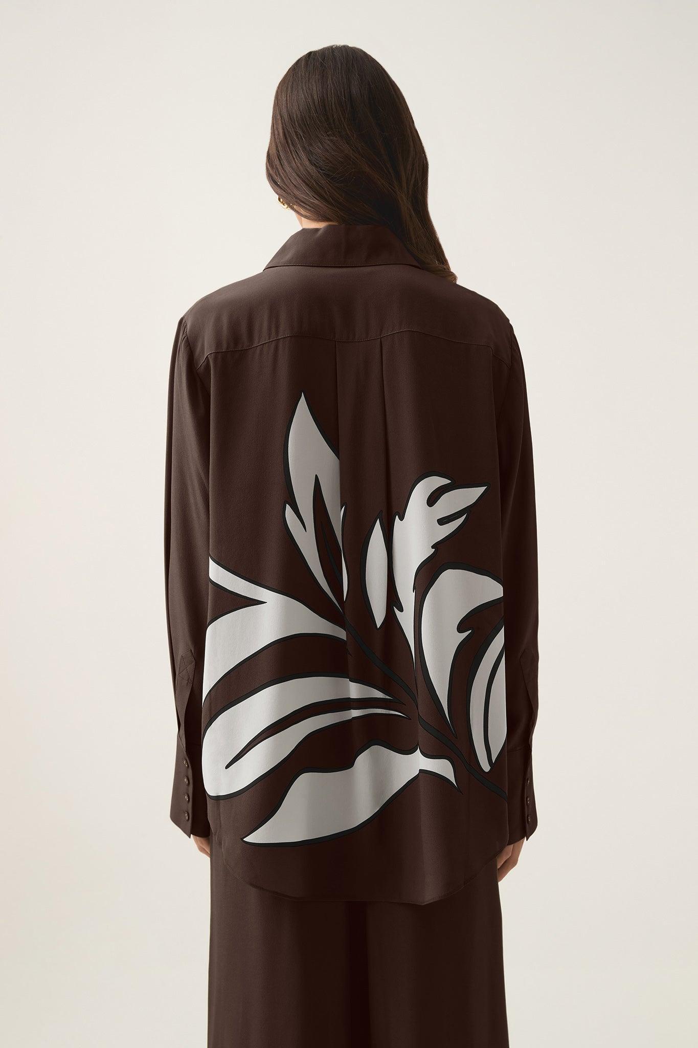 Planetary Silk Oversized Shirt Product Image