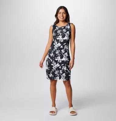 Women's Columbia Chill River UPF 50 Active Sheath Dress, Size: XL, White Hibiscus Product Image