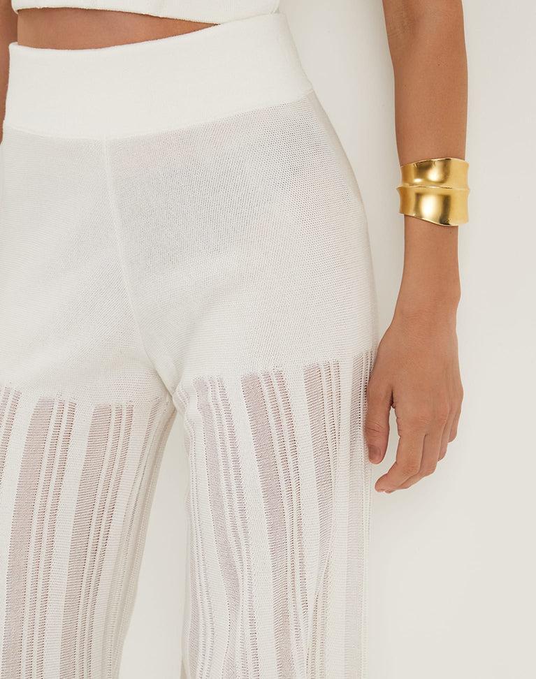 Knit Malene Pants - Off White Product Image