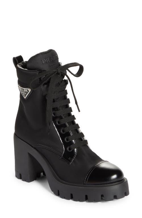 Prada Womens Re-Nylon and Leather Booties Product Image