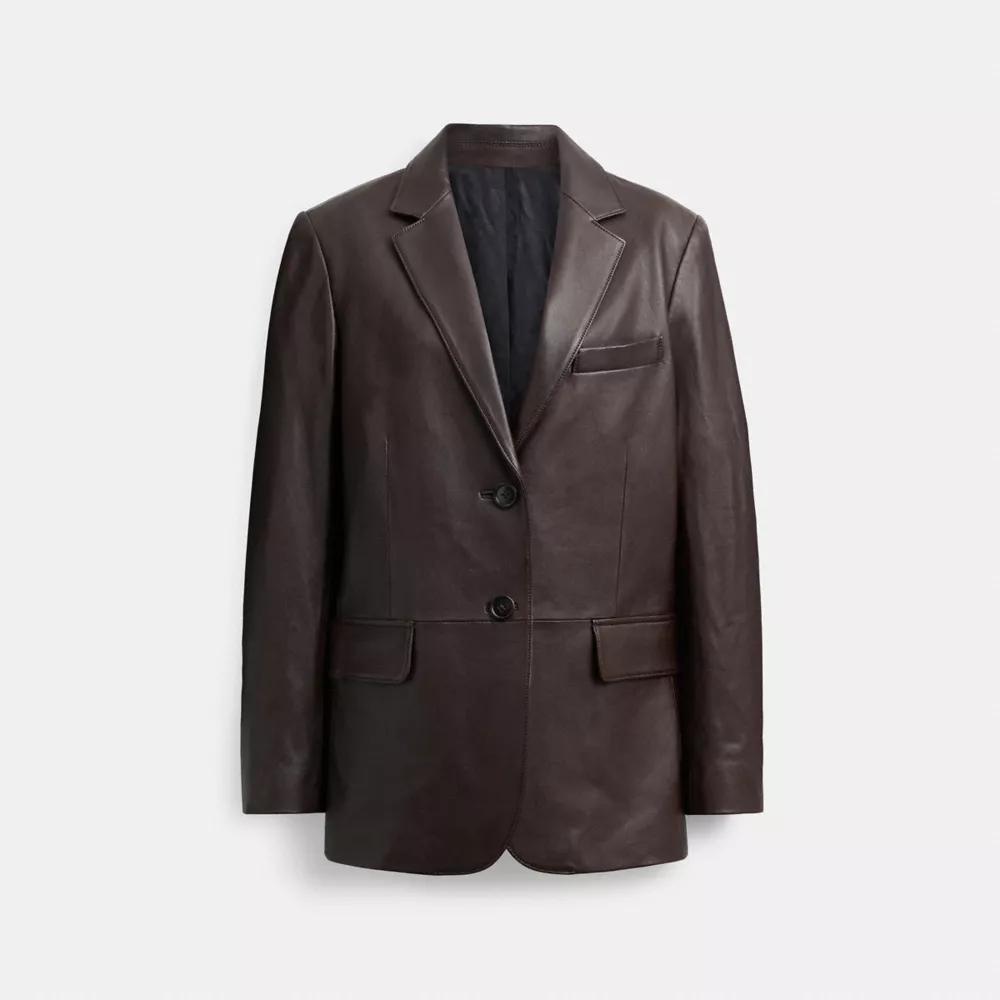 Leather Blazer Product Image