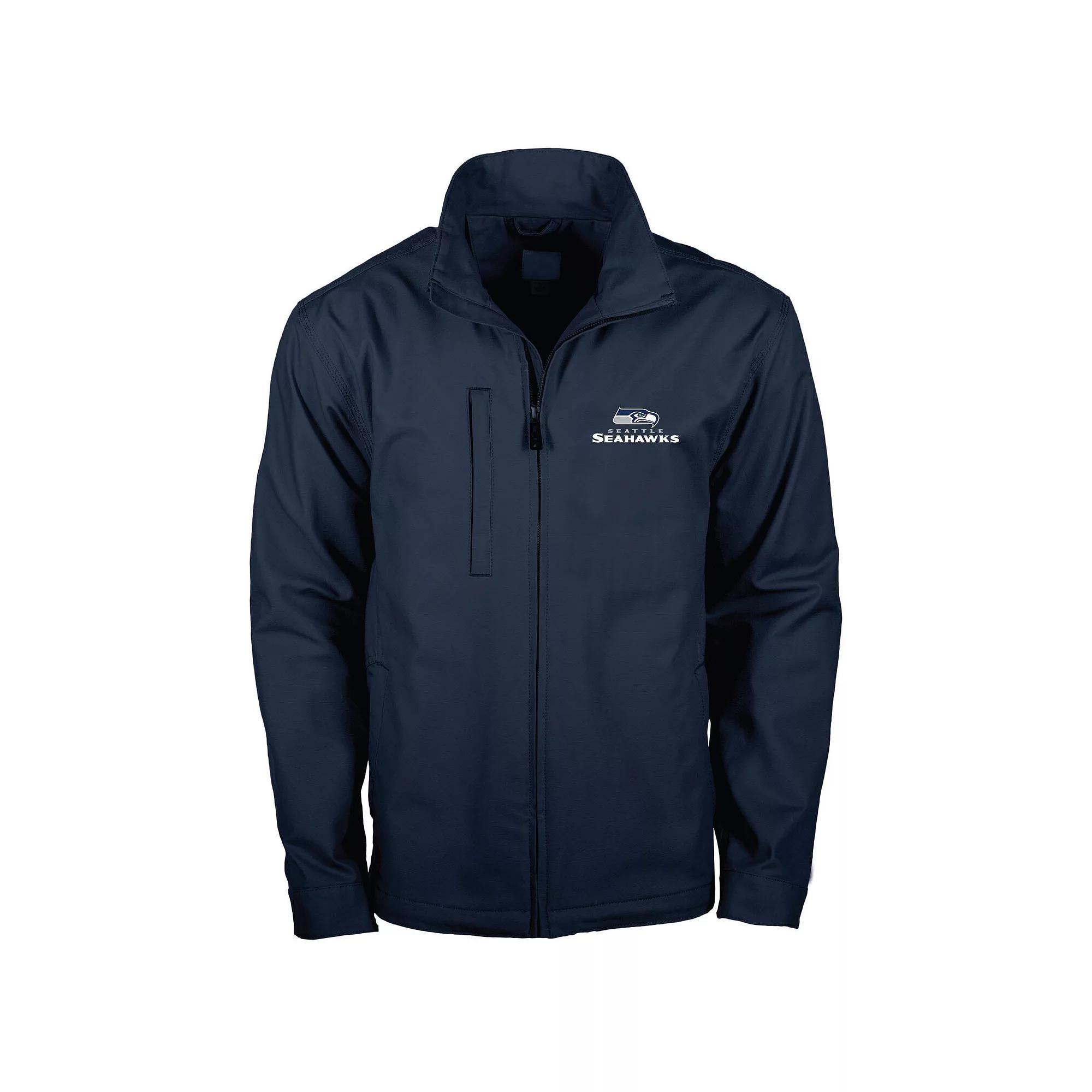 Mens Dunbrooke Tennessee Titans Journey Workwear Tri-Blend Full-Zip Jacket Blue Product Image