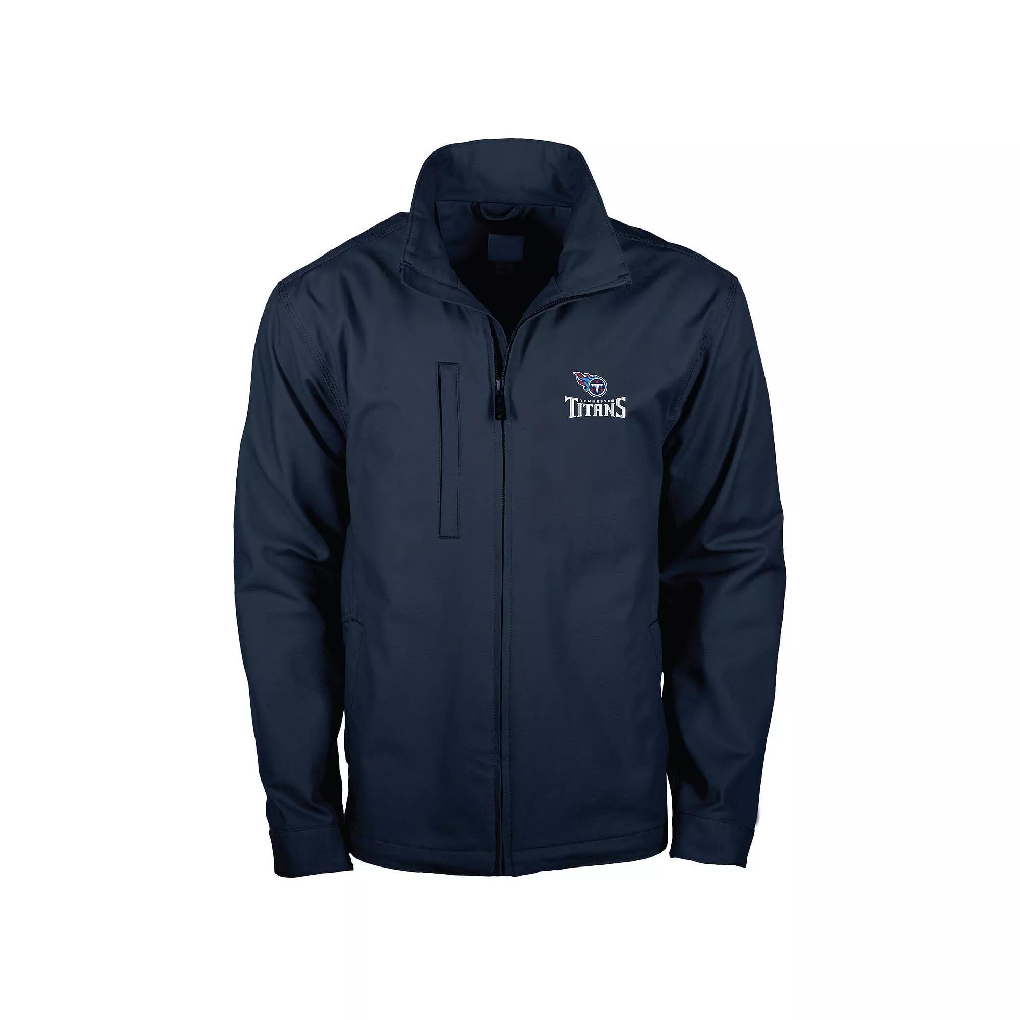 Mens Dunbrooke Tennessee Titans Journey Workwear Tri-Blend Full-Zip Jacket Blue Product Image