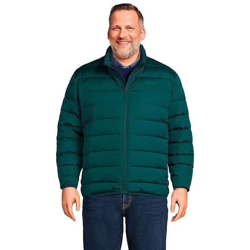 Big & Tall Lands End Big Down Puffer Winter Coat, Mens Product Image