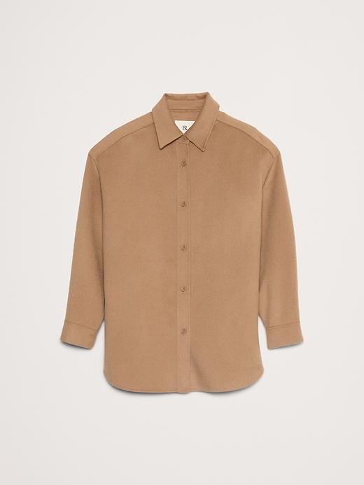 Double-Faced Wool-Blend Shirt Jacket Product Image