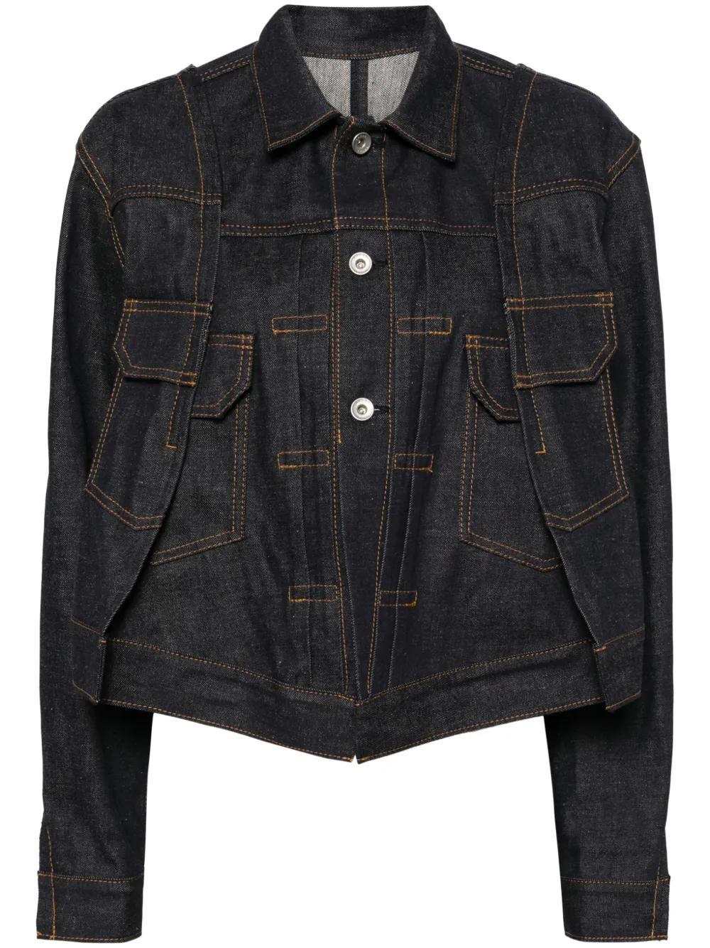 SACAI Cropped Denim Jacket Product Image
