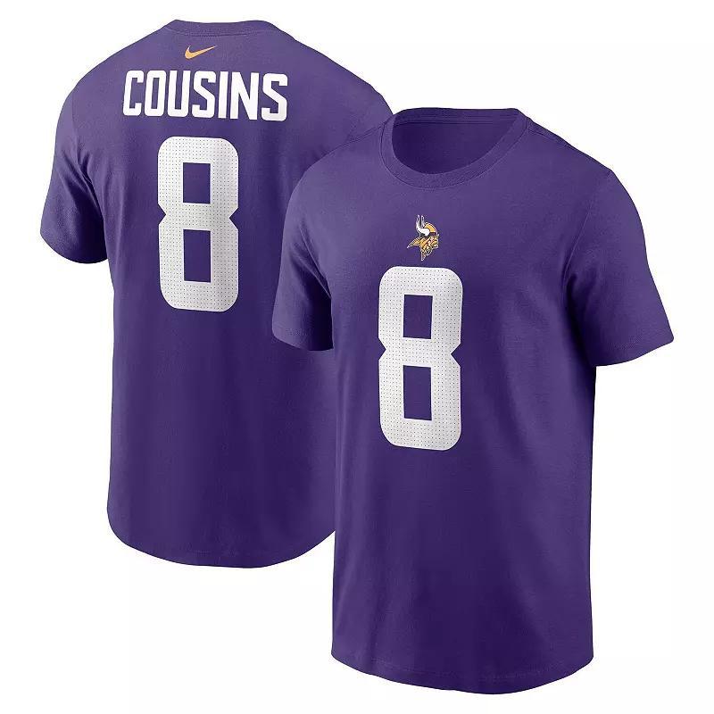 Mens Nike Kirk Cousins Minnesota Vikings Player Name & Number T-Shirt Product Image