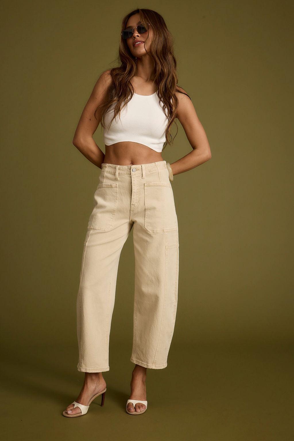 Malorie White Sleeveless Cropped Top Product Image