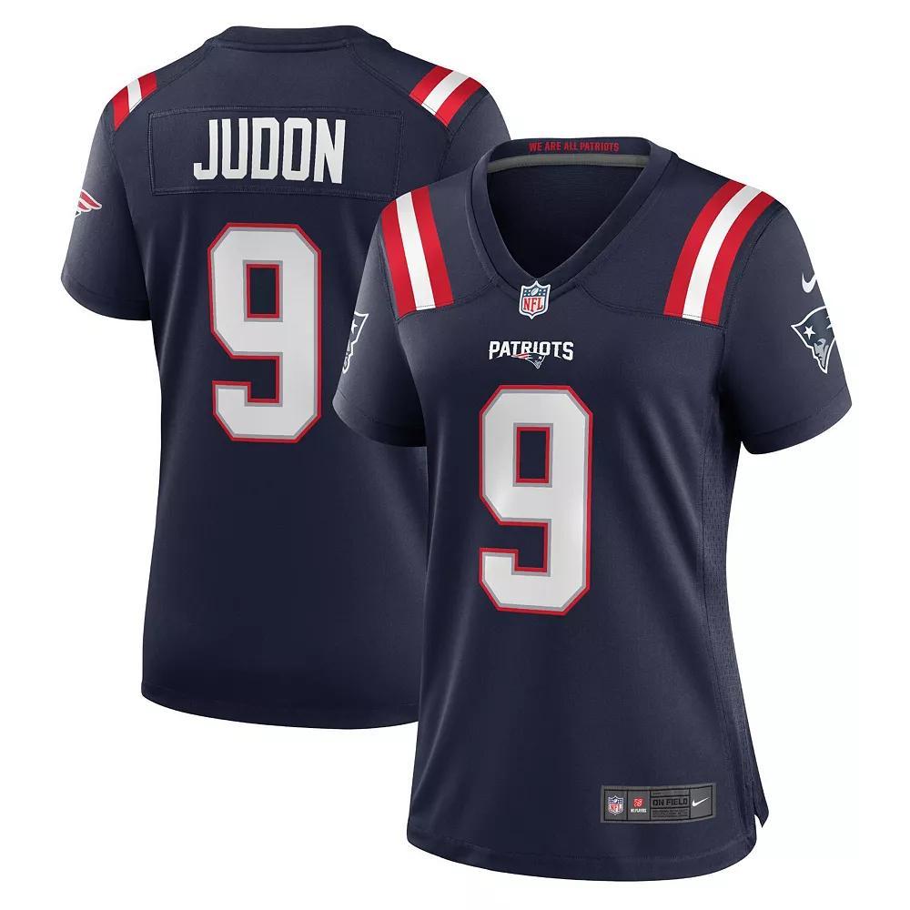 Women's Nike Christian Gonzalez Navy New England Patriots Team Game Jersey, Size: Small, Blue Product Image