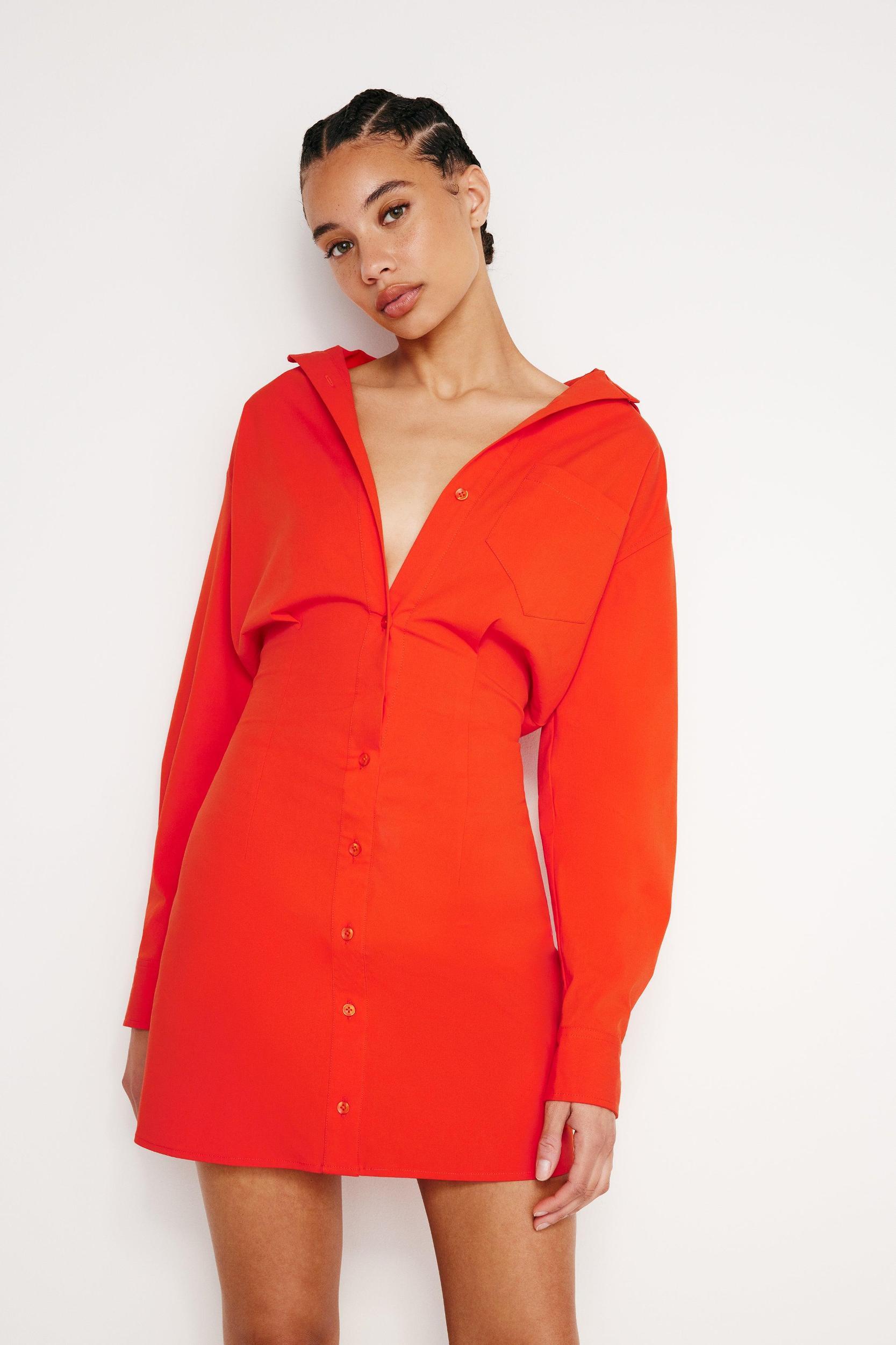 POPLIN SHIRT DRESS | ROMA002 Product Image