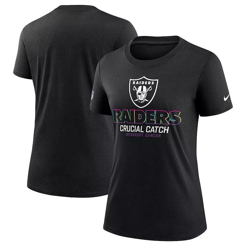 Women's Nike  Black Minnesota Vikings 2024 NFL Crucial Catch Tri-Blend T-Shirt, Size: XS Product Image