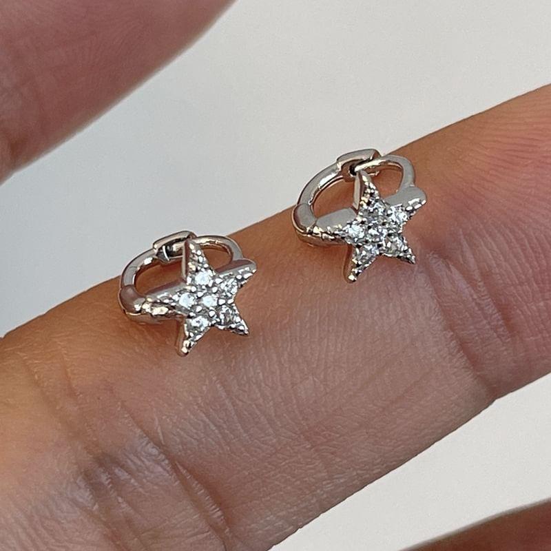 Star Alloy Huggie Earring Product Image