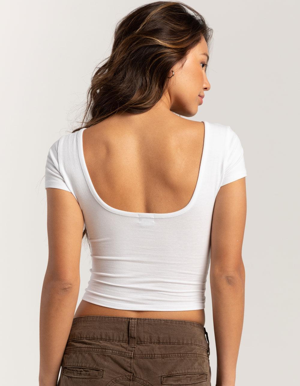 TILLYS Low Back Womens Tee - LAVENDAR Product Image