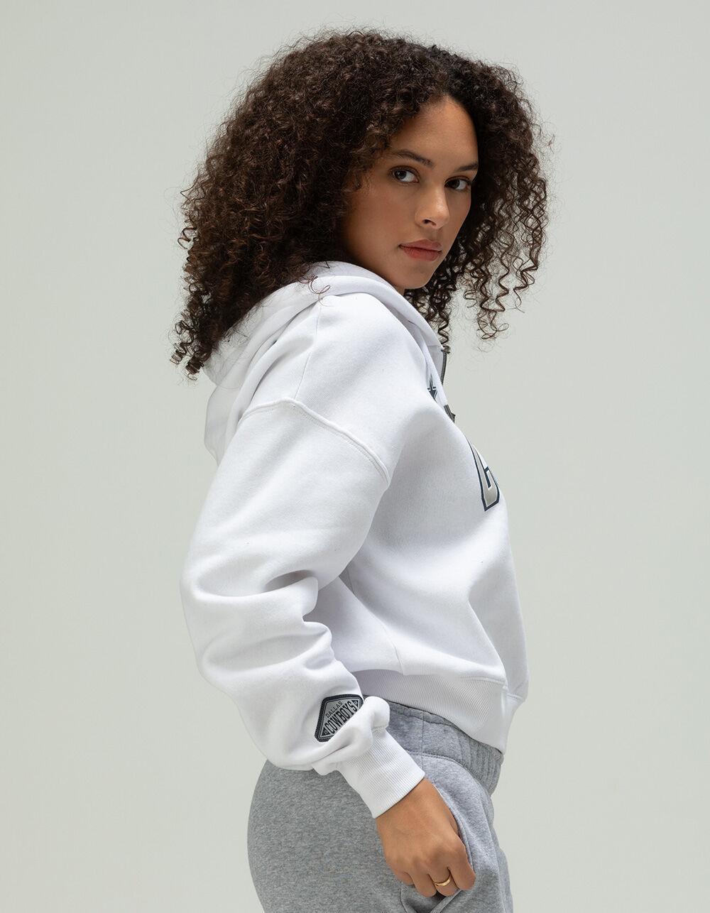 WEAR BY ERIN ANDREWS Dallas Cowboys Womens Hoodie - GRAY Product Image