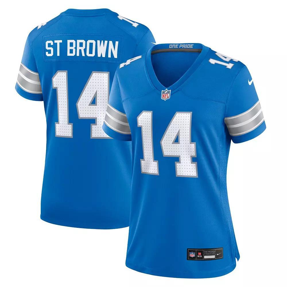Amon-Ra St. Brown Detroit Lions Nike Women's NFL Game Football Jersey Product Image