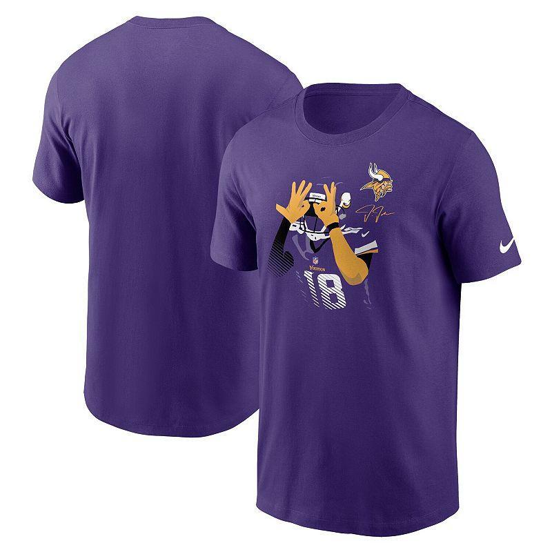 Mens Nike Justin Jefferson Minnesota Vikings Player Graphic T-Shirt Product Image