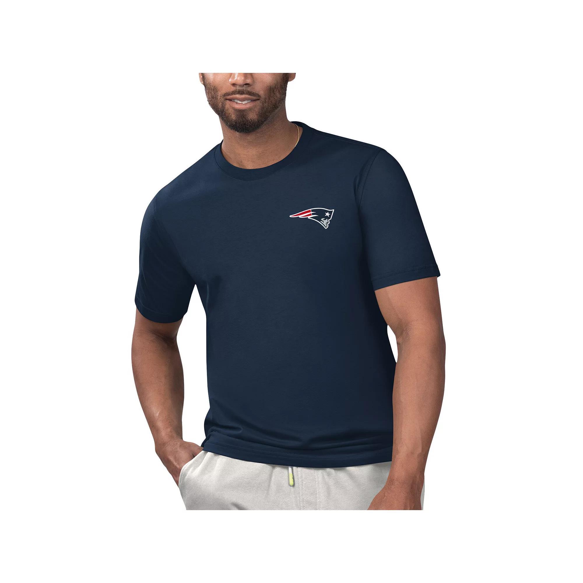 Mens Margaritaville New England Patriots Licensed to Chill T-Shirt Blue Product Image