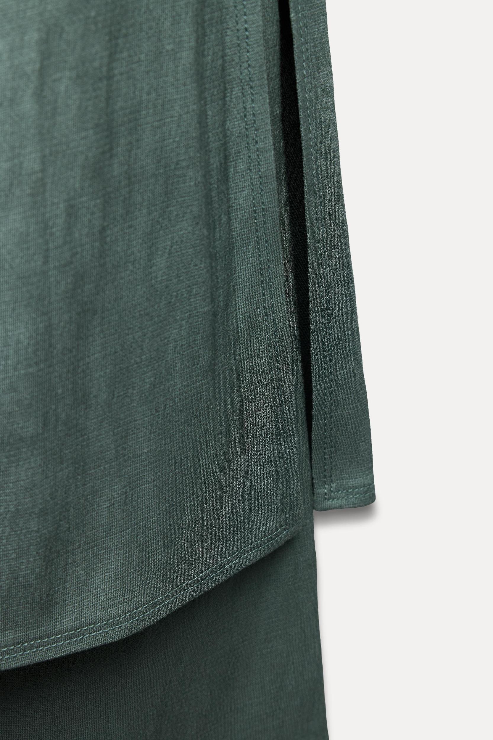 WRAP FRONT STRAIGHT LEG PANTS ZW COLLECTION Product Image