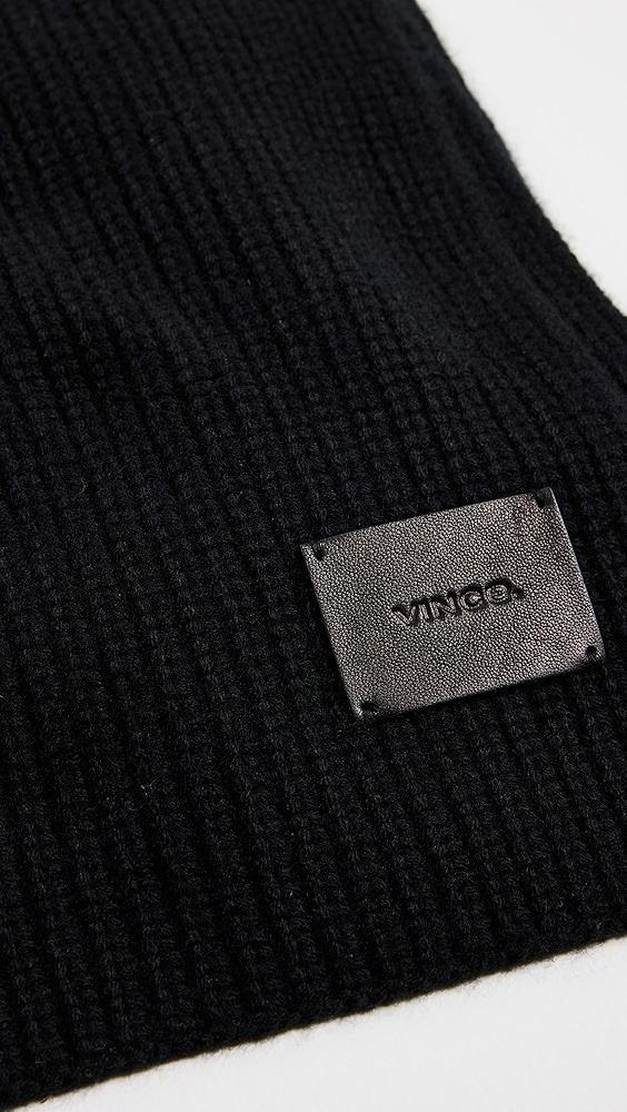 Vince Cashmere Shaker Stitch Rib Knit Scarf | Shopbop Product Image