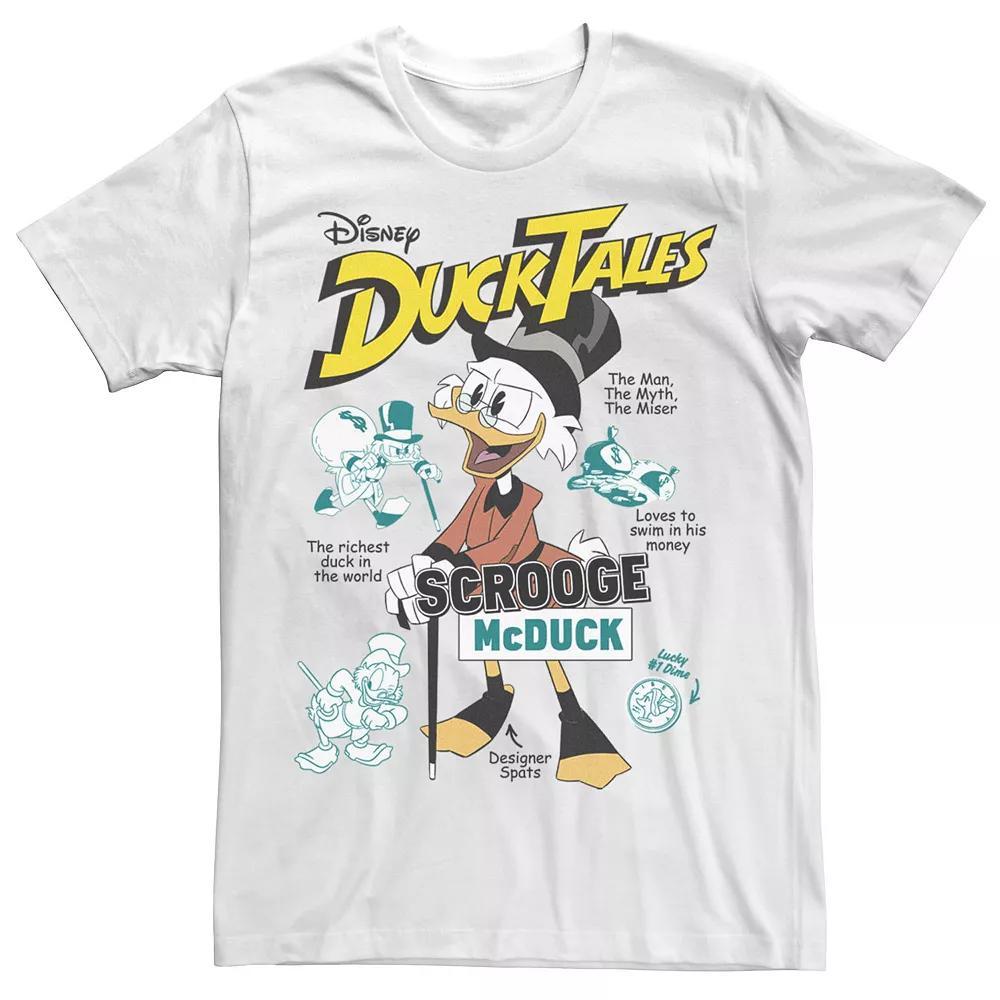 Big & Tall Disney Duck Tales Richest Duck Vintage Poster Tee, Men's, Size: 3XL, Athletic Grey Product Image
