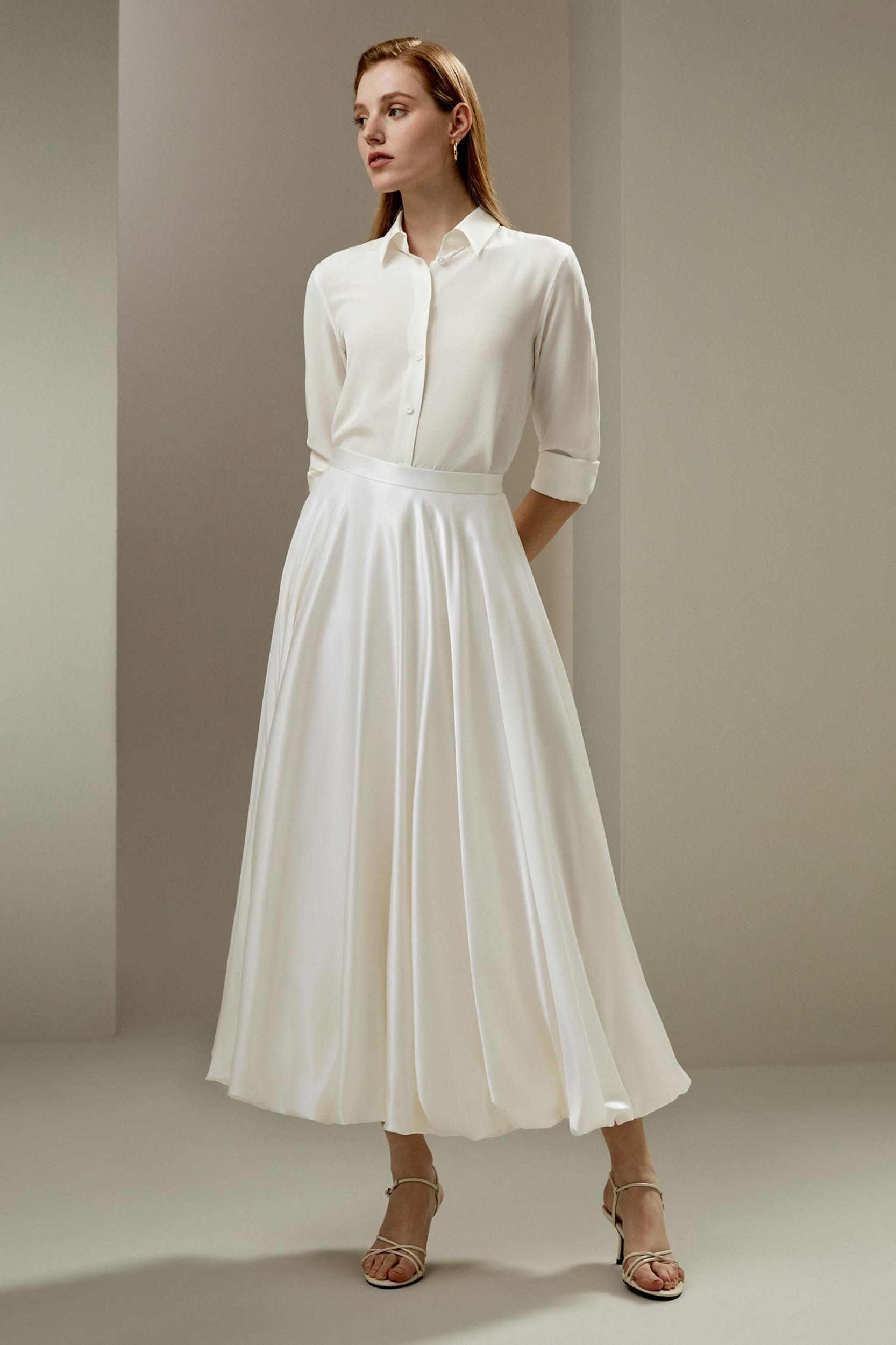 LILYSILK X LYDIA MILLEN Snowdrop Skirt Product Image