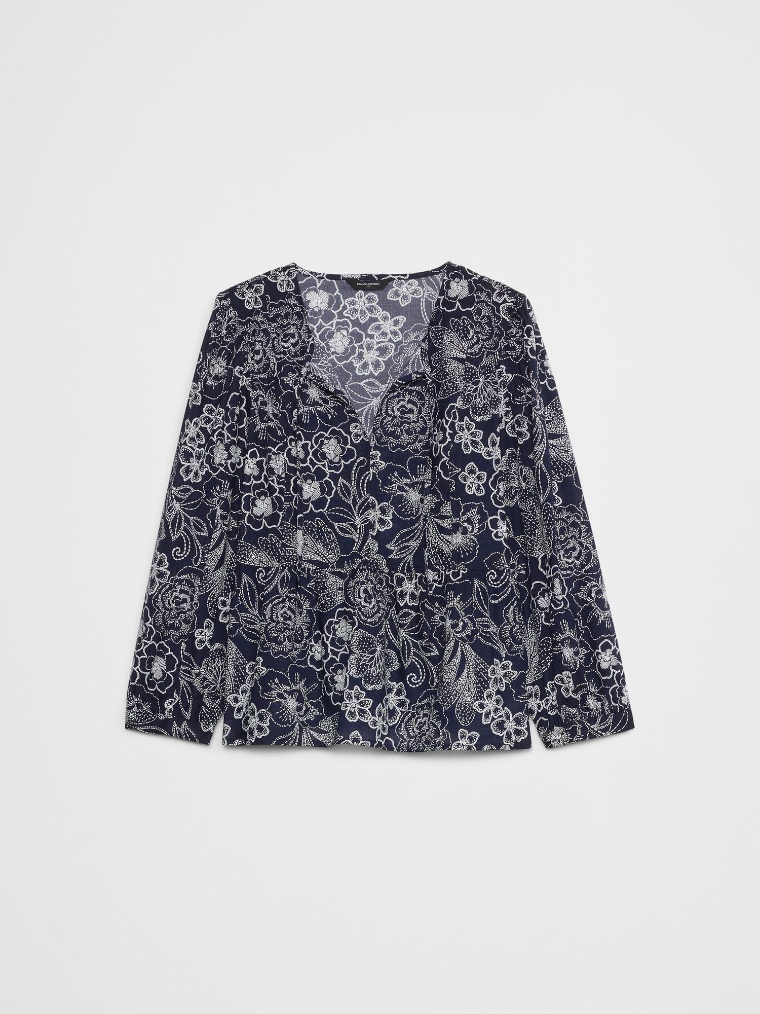 Peplum-Hem Top Product Image