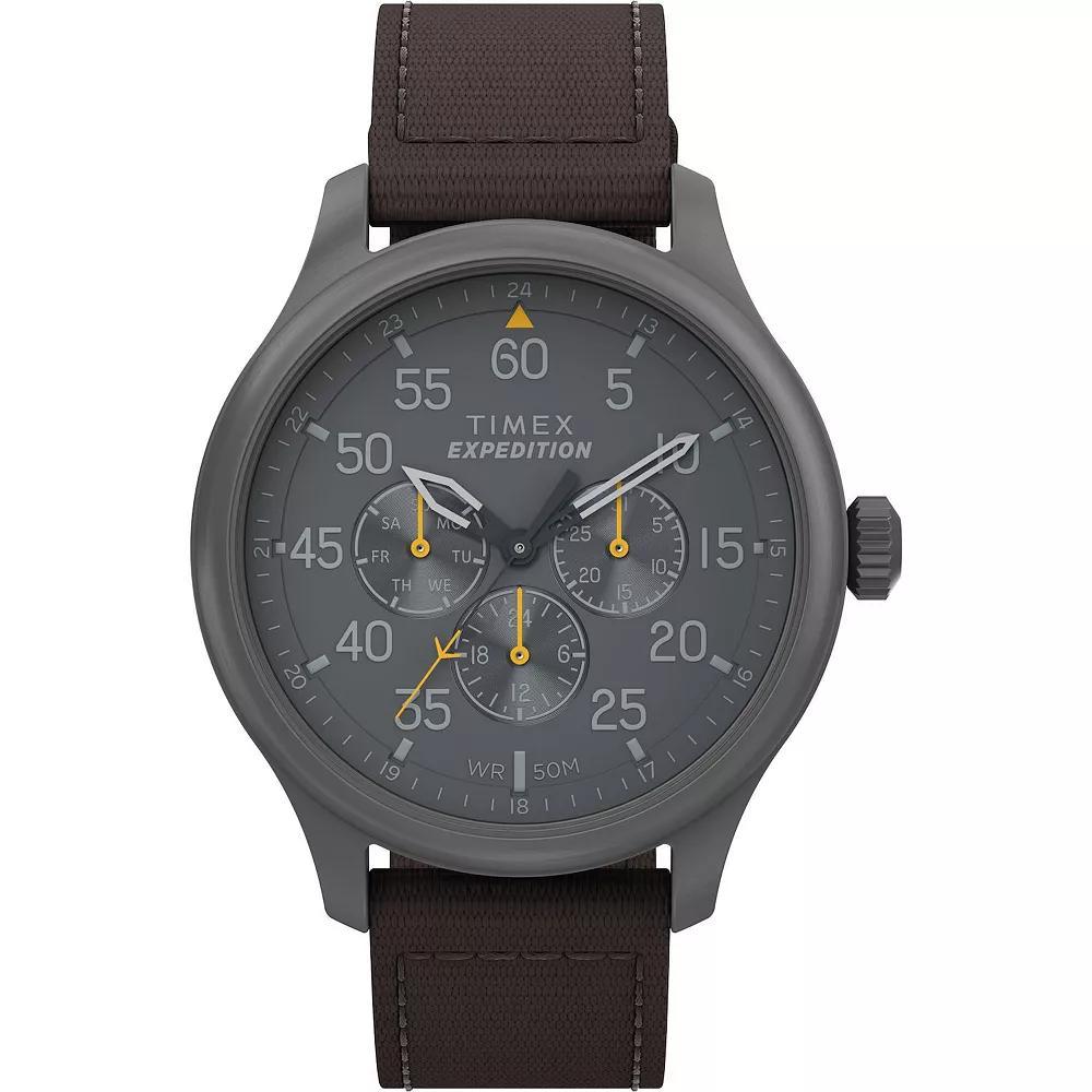 Timex® Men's Expedition Field Recycled Fabric Strap Watch - TW4B30900JT, Size: 43MM, Brown Product Image