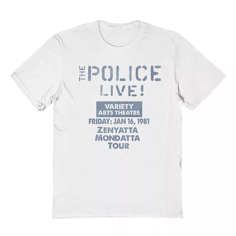 Men's The Police Tee, Size: Large, White Product Image