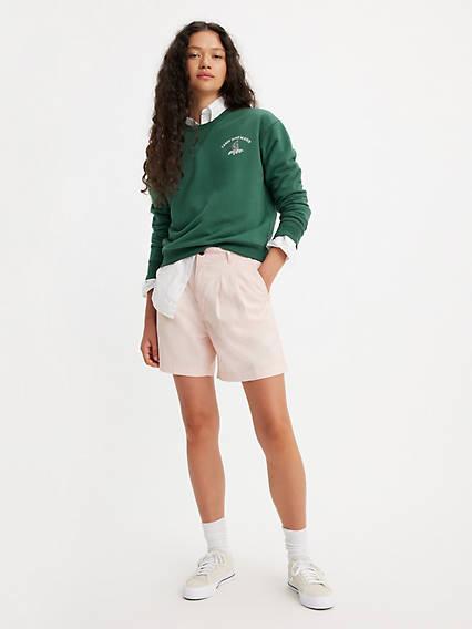 Pleated Women's Trouser Shorts Product Image