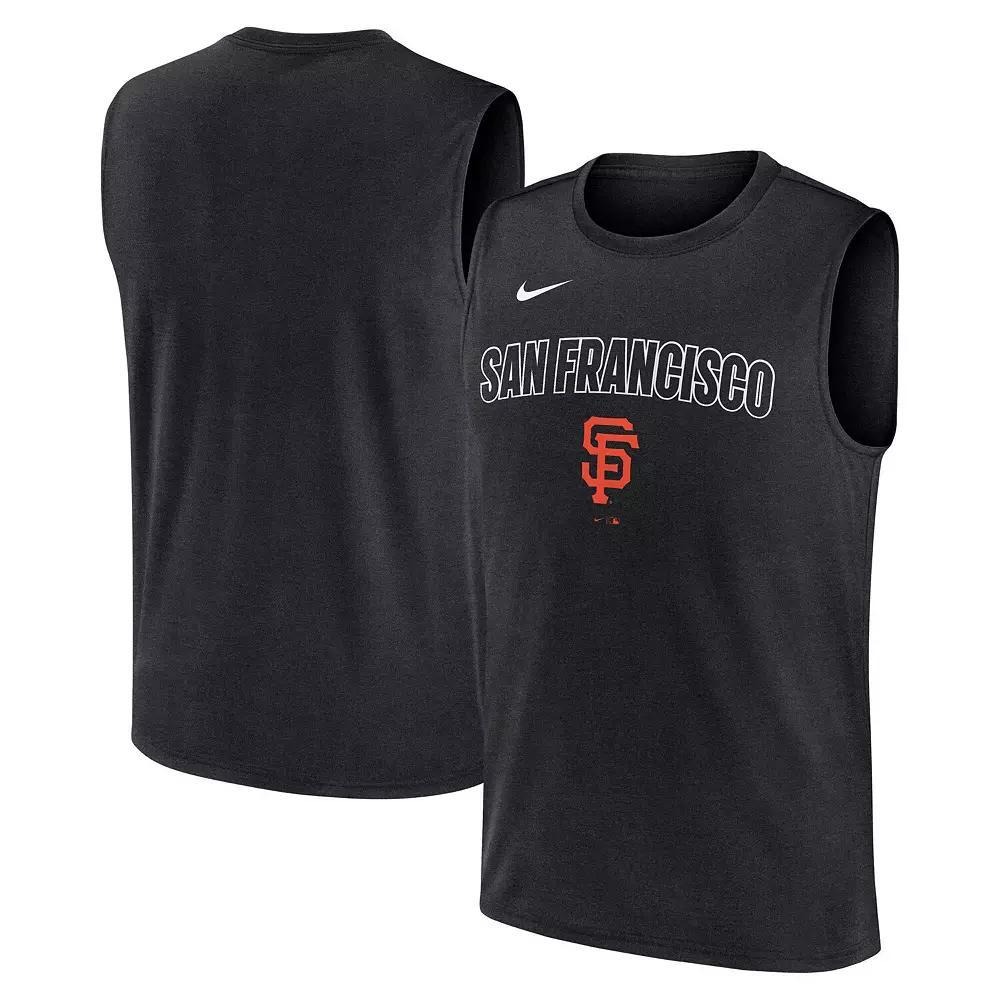 Men's Nike Black Duke Blue Devils Primetime Legend Lock Up Performance Muscle Tank Top, Size: XL Product Image