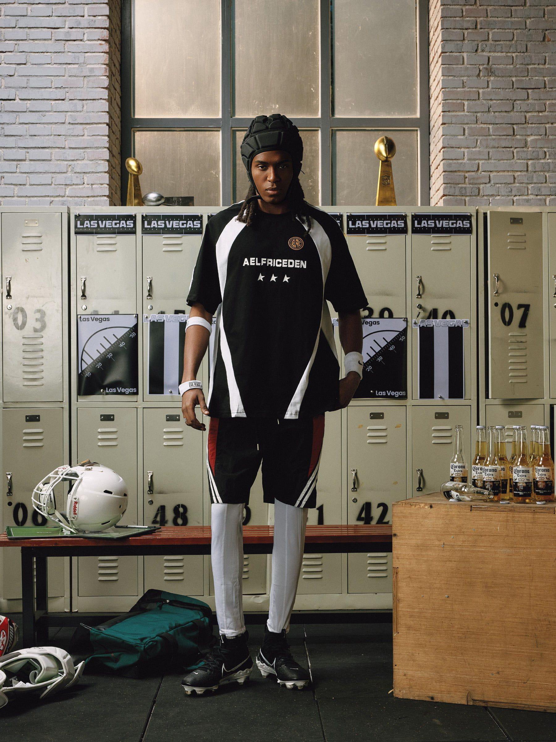 Aelfric Eden Patchwork Contrast Soccer Jersey Product Image