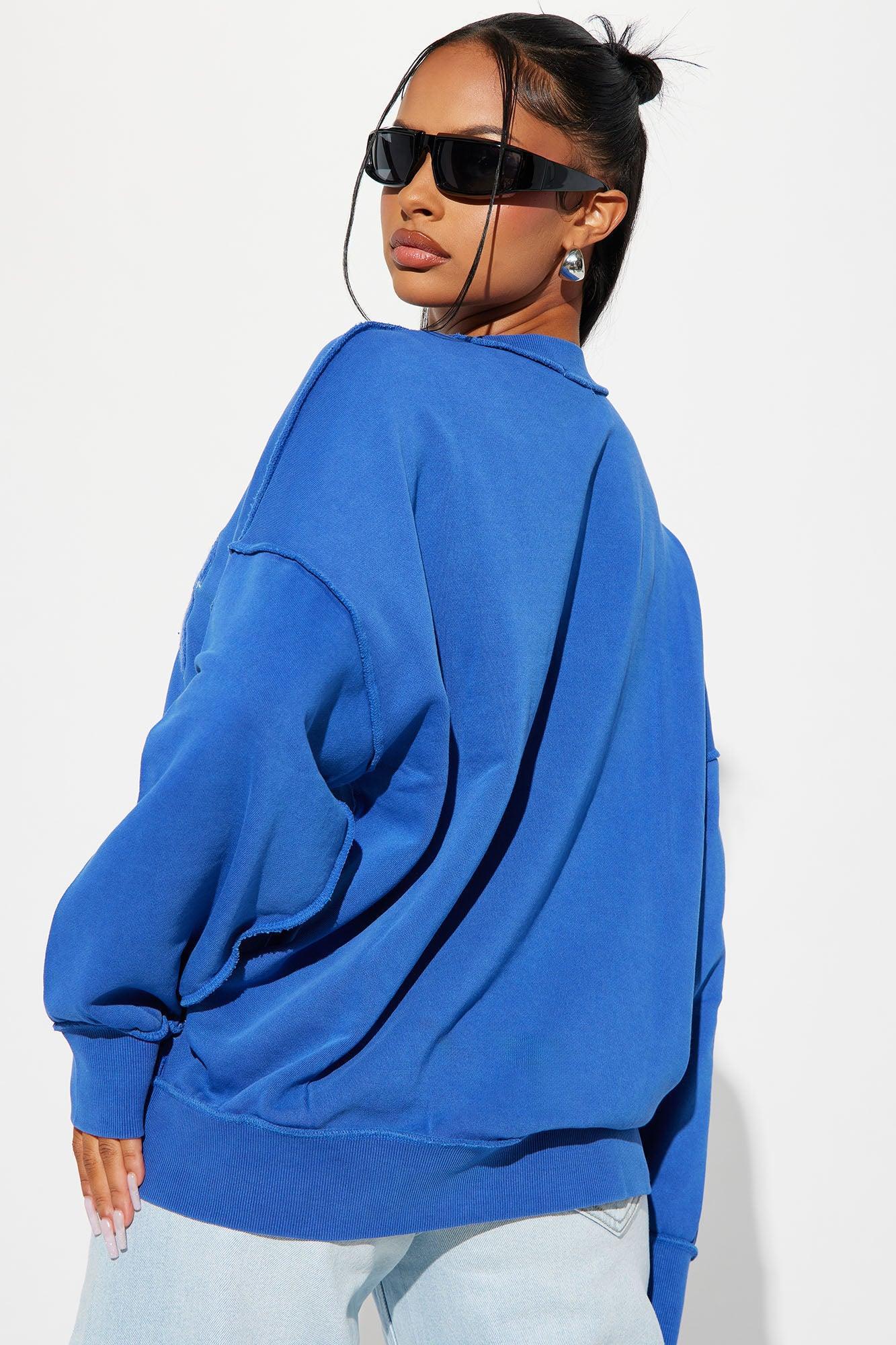 New York Washed Sweatshirt - Royal Product Image