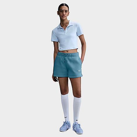 Nike Womens Sportswear Phoenix Fleece Mid-Rise 4 Shorts Product Image