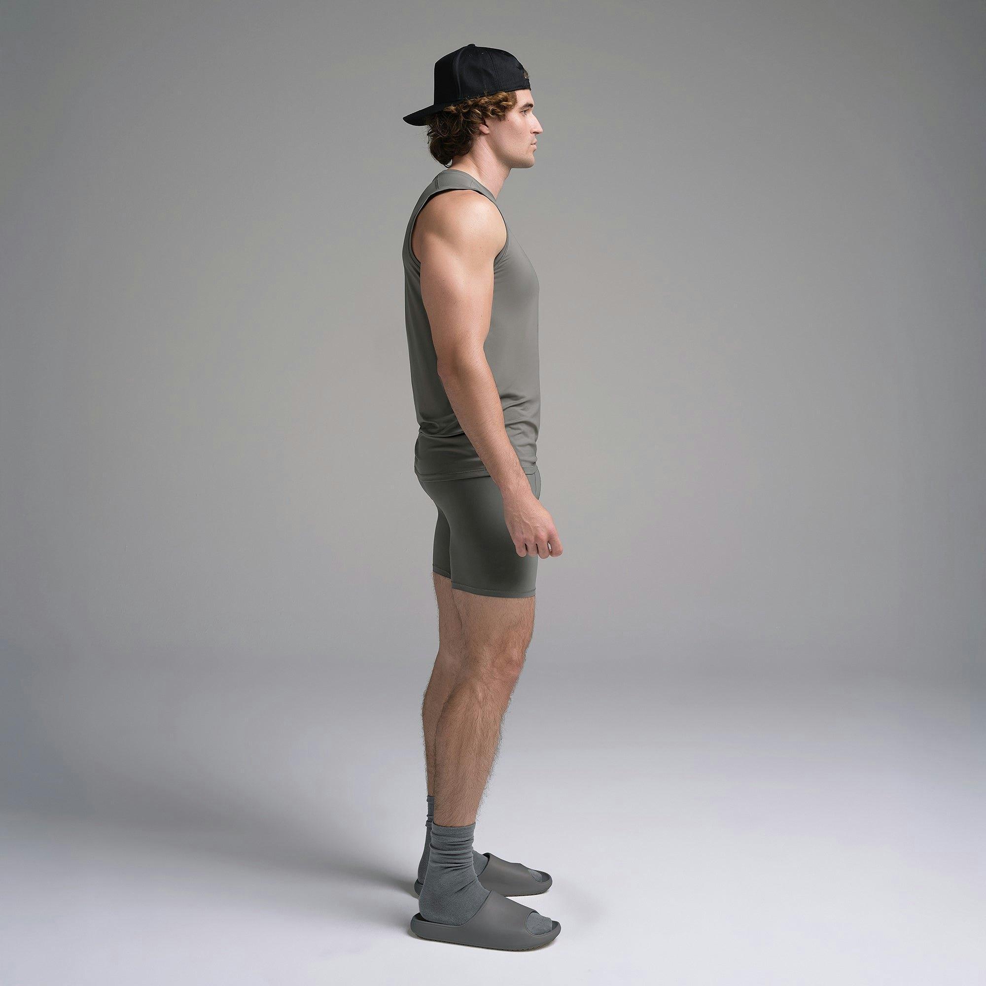 SKIMS SPORT MENS MUSCLE TANK | GUNMETAL Product Image