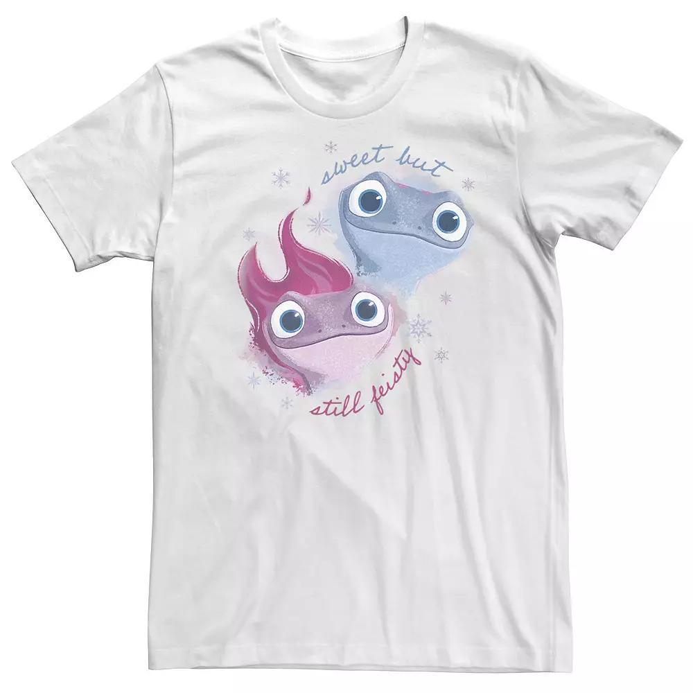 Big & Tall Disney Frozen 2 Bruni Sweet Still Feisty Tee, Men's, Size: 4XL Tall, White Product Image