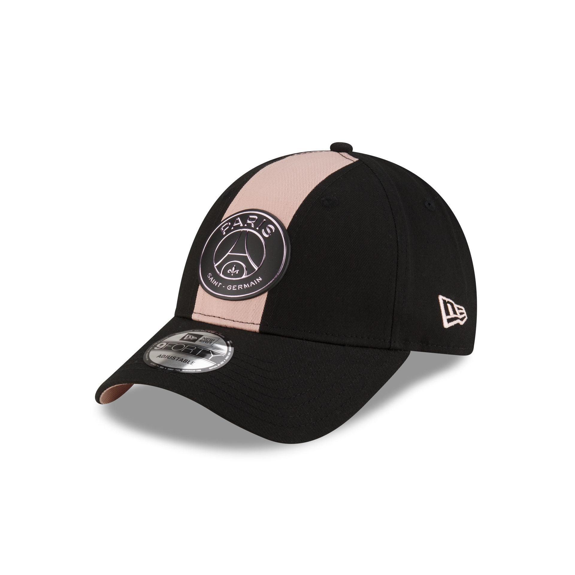 Paris Saint-Germain Black Contrast Panel 9FORTY Adjustable Hat Male Product Image