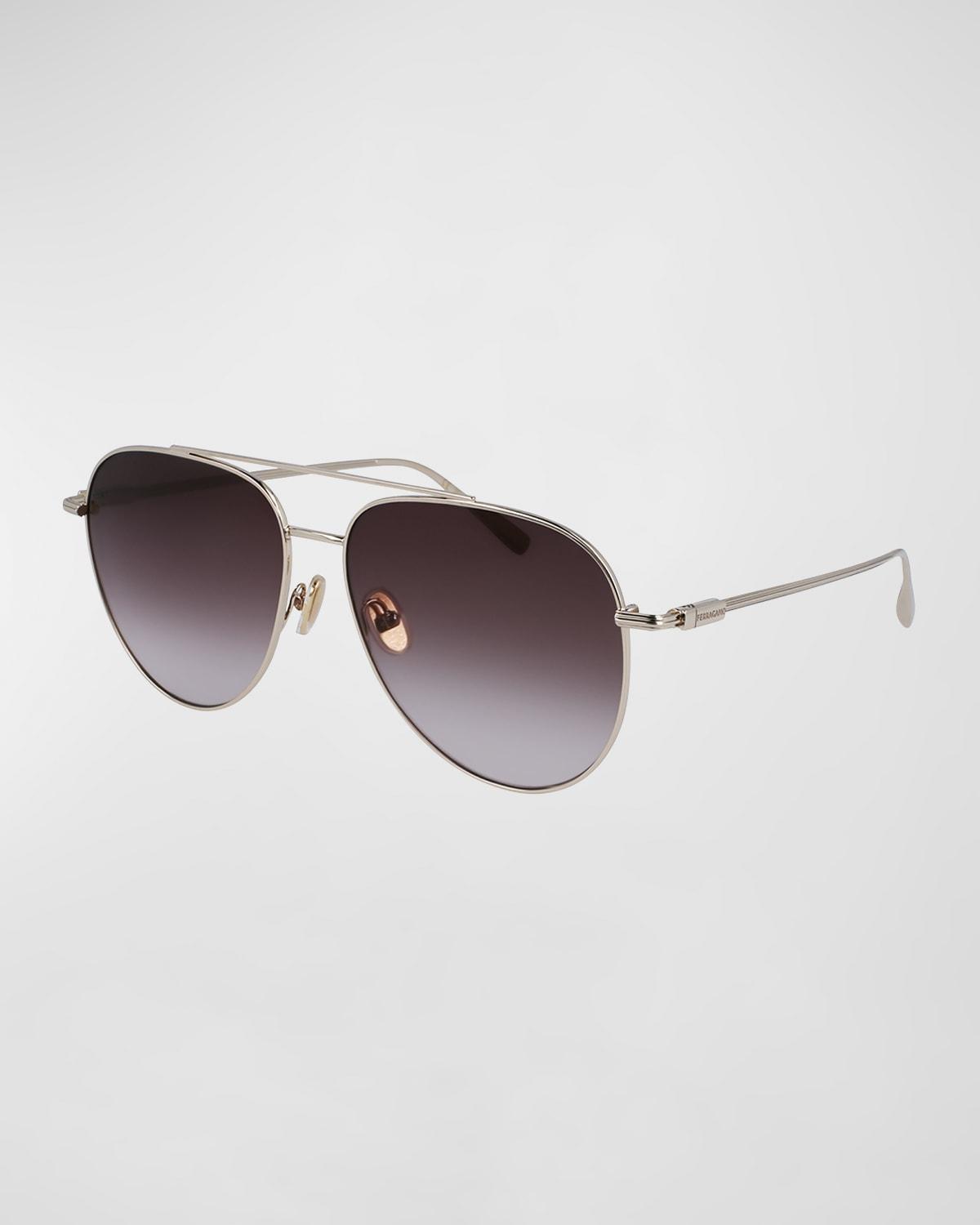 Mens 61MM Geometric Sunglasses Product Image
