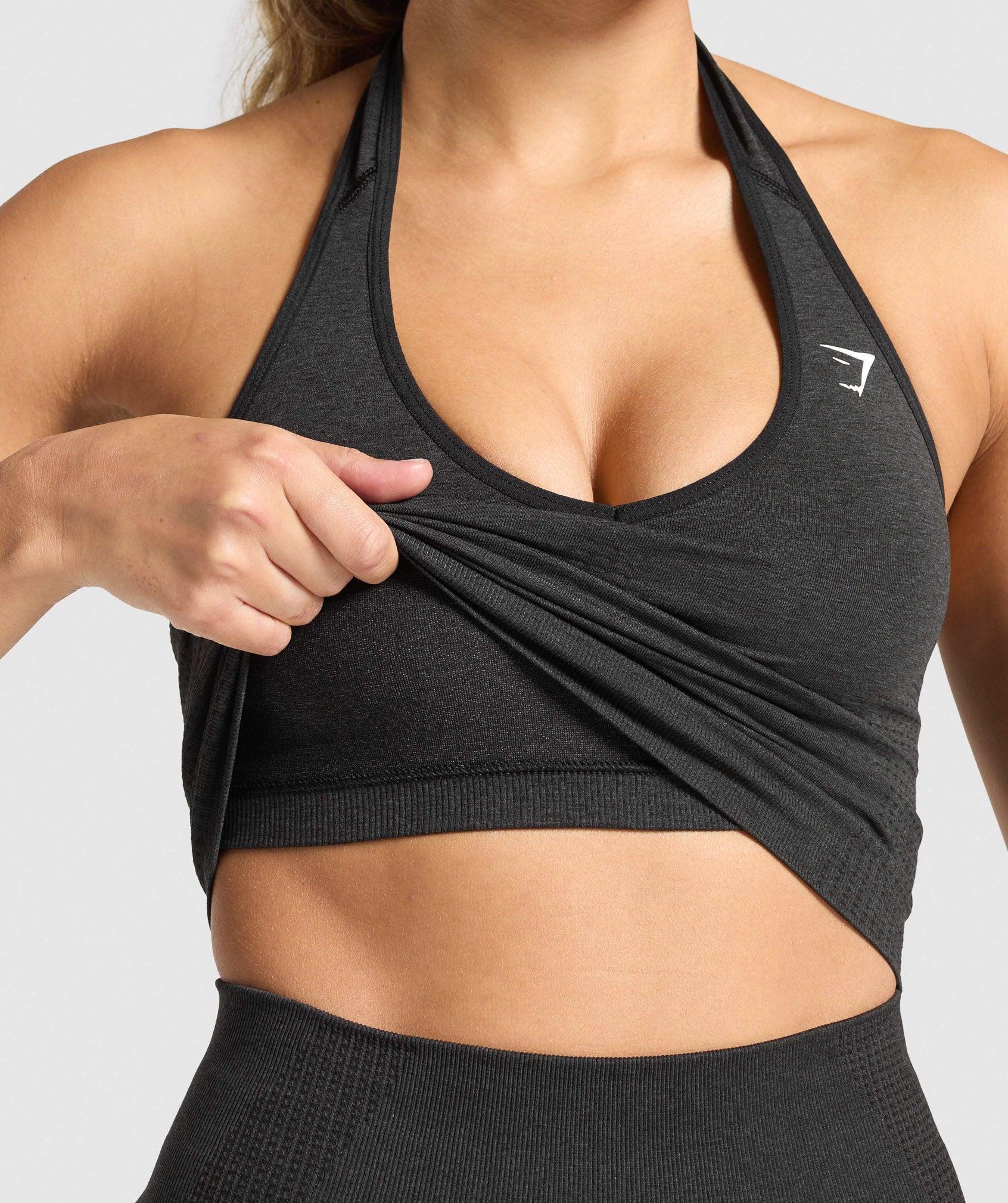 Vital Seamless Halter Neck Tank With Shelf Product Image