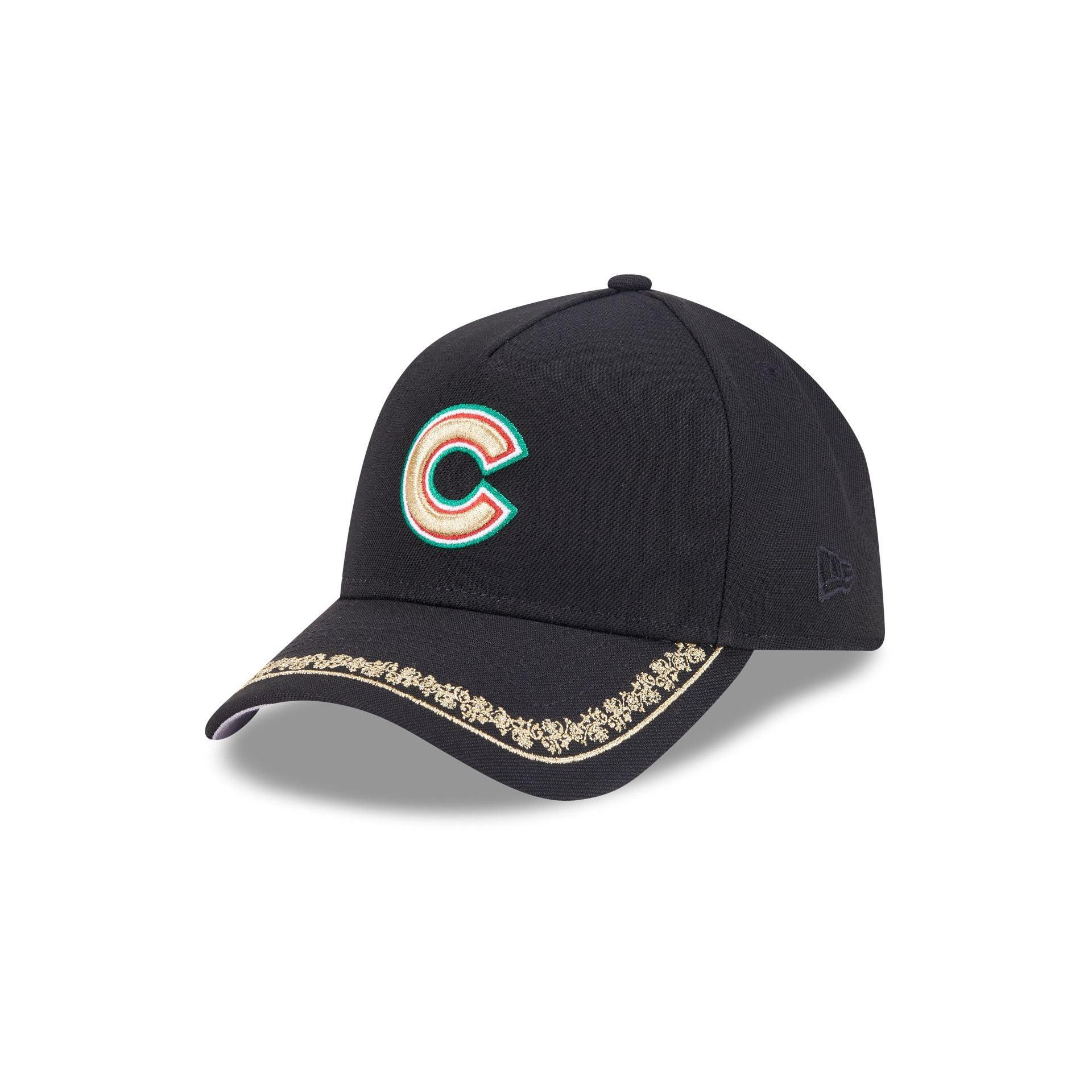 Chicago Cubs Ornate Visor 9FORTY A-Frame Snapback Hat Male Product Image