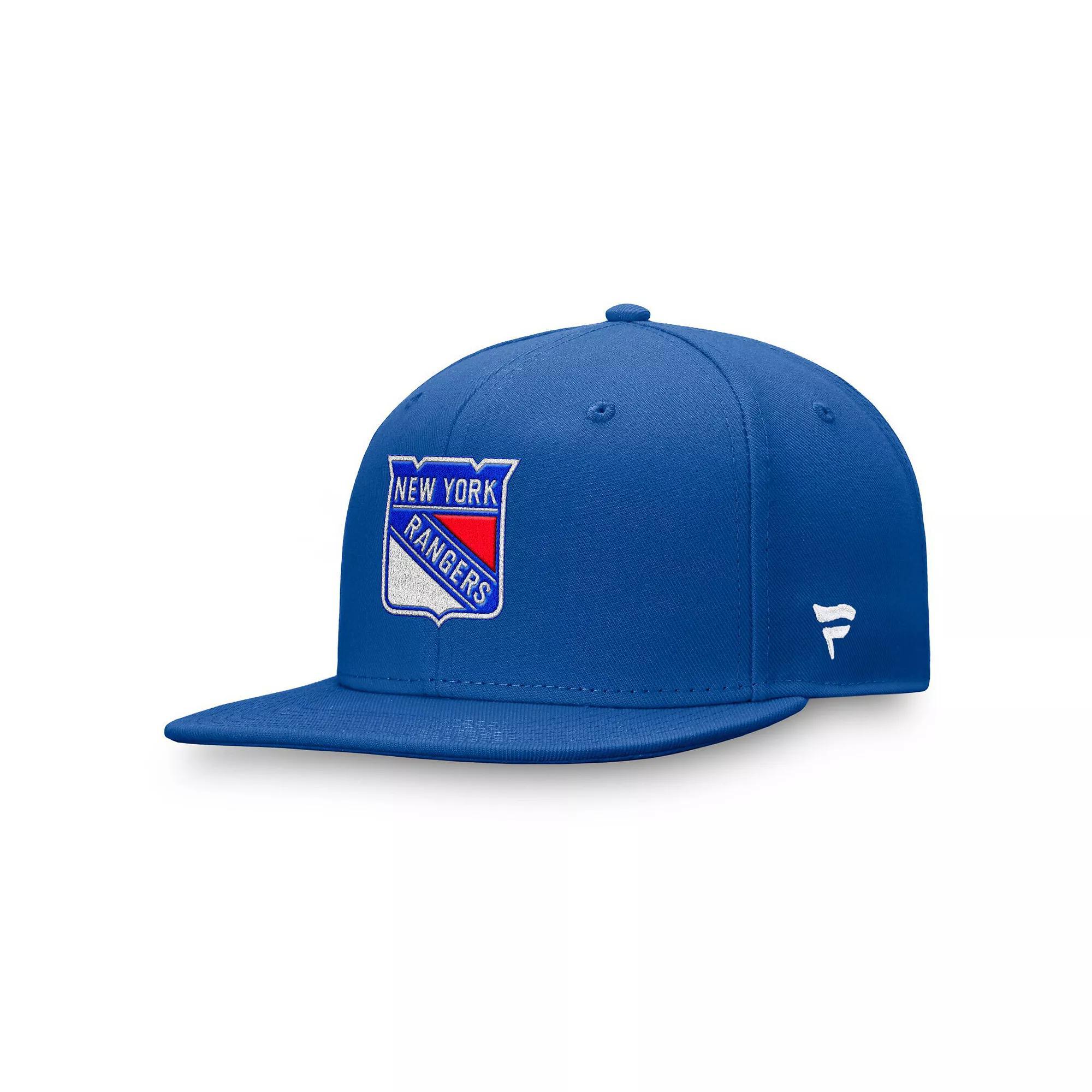 Men's Fanatics  Royal New York Rangers Core Primary Logo Fitted Hat, Size: 7 1/2, Ran Blue Product Image