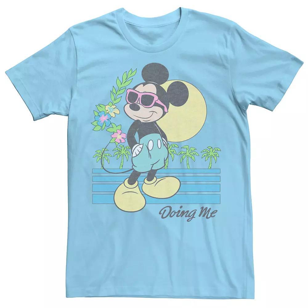 Disney's Mickey And Friends Mickey Mouse Men's Doing Me Sunset Tee, Size: XXL, Light Blue Product Image
