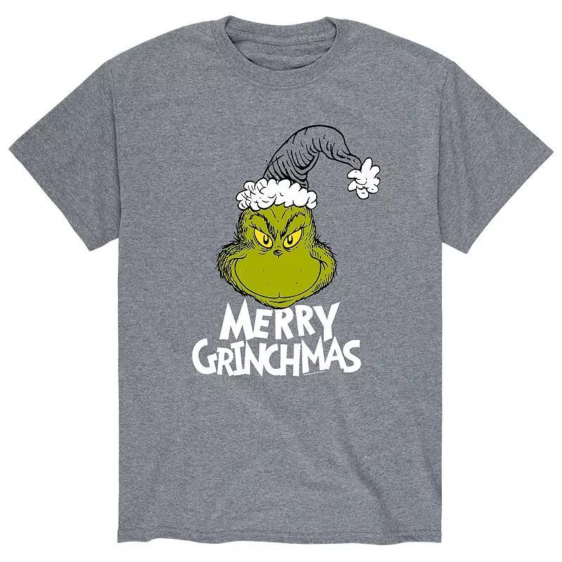 Big & Tall Dr. Seuss Merry Grinchmas Tee, Men's, Size: 4XB, Red Product Image