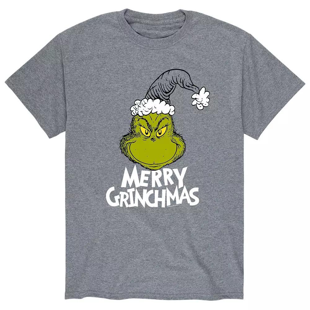 Big & Tall Dr. Seuss Merry Grinchmas Tee, Men's, Size: 4XB, Red Product Image