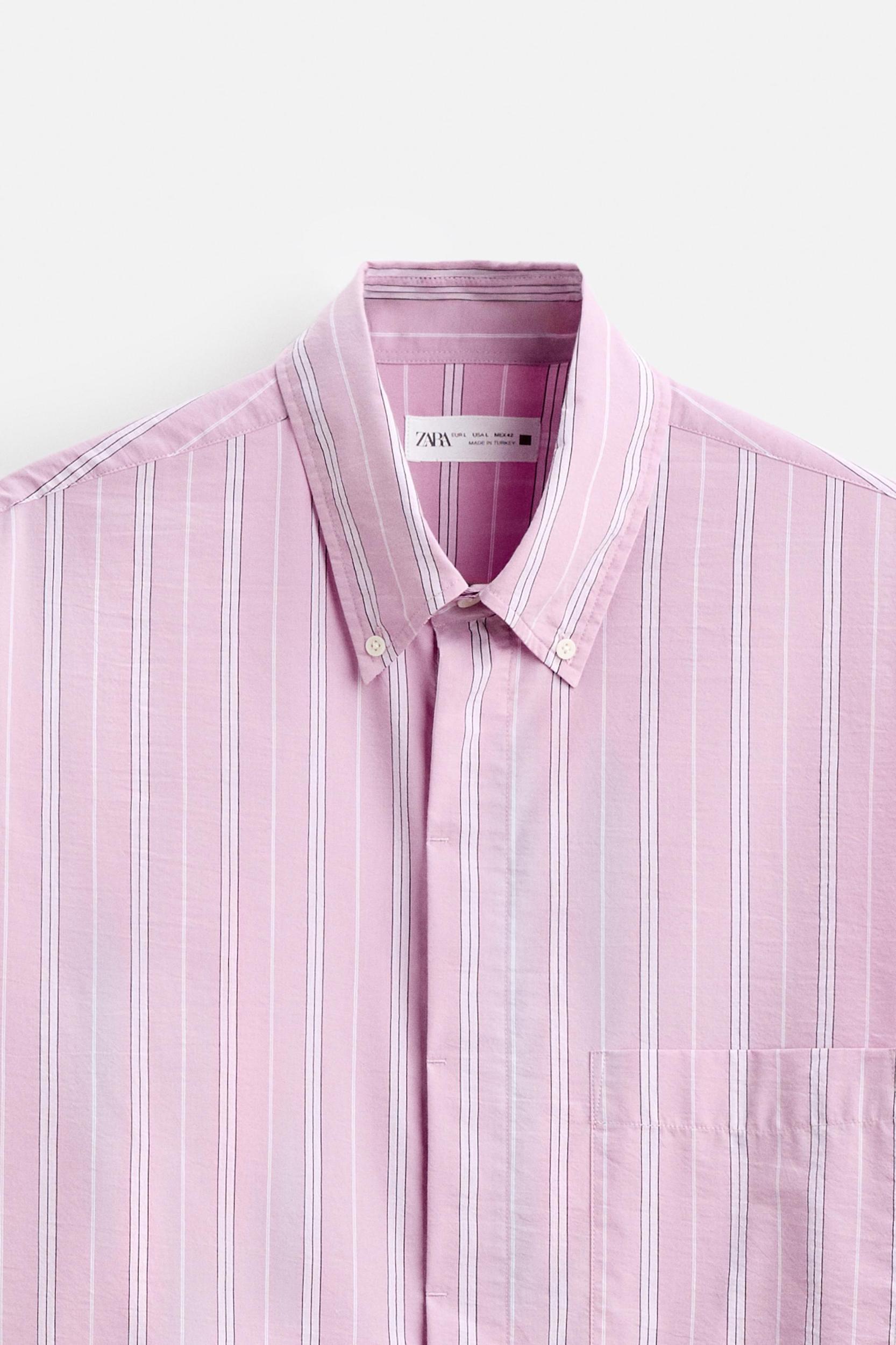 STRIPED RELAXED FIT SHIRT Product Image