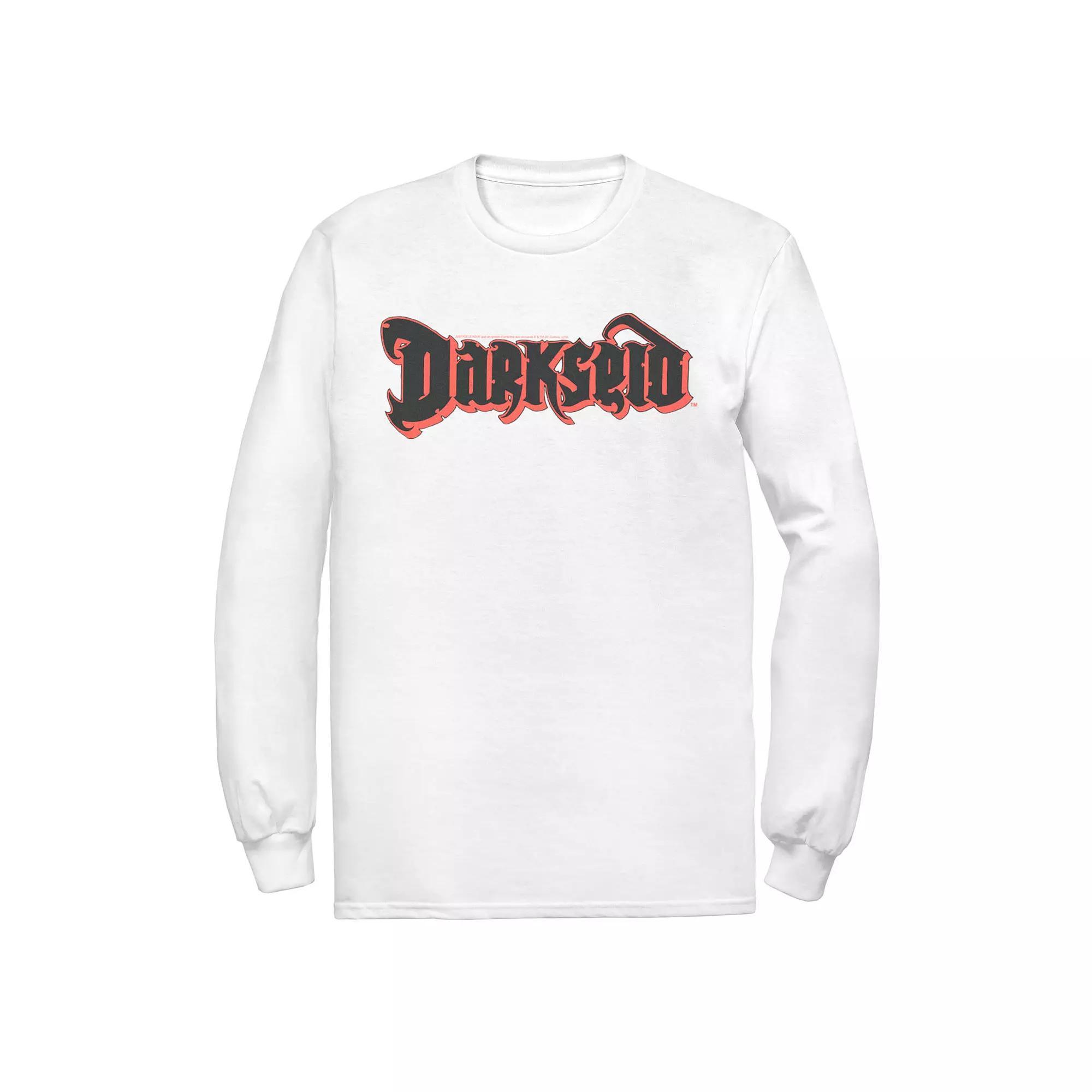 Men's DC Comics Darkseid Text Logo Poster Tee, Size: XXL, White Product Image