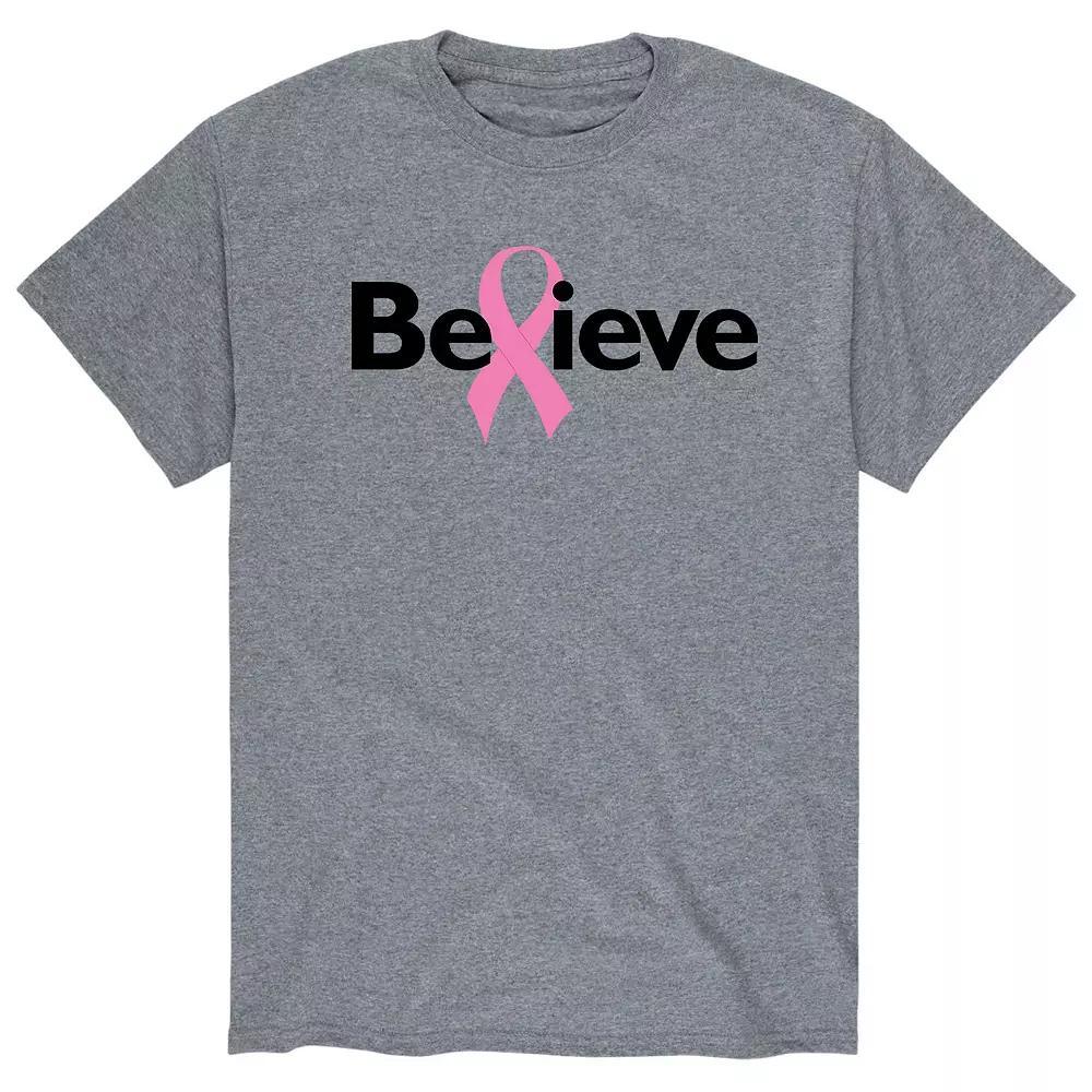 Men's Believe Tee, Size: XXL, Gray Product Image