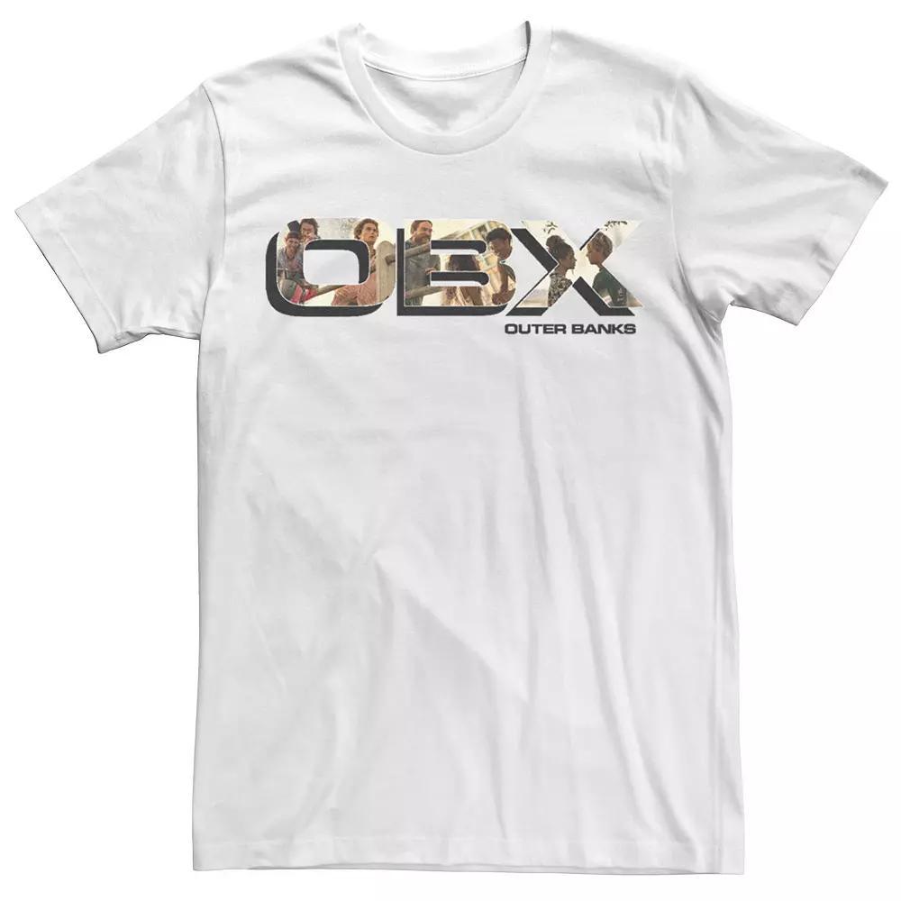Men's Outer Banks Scenes Filled Logo Graphic Tee, Size: Medium, White Product Image